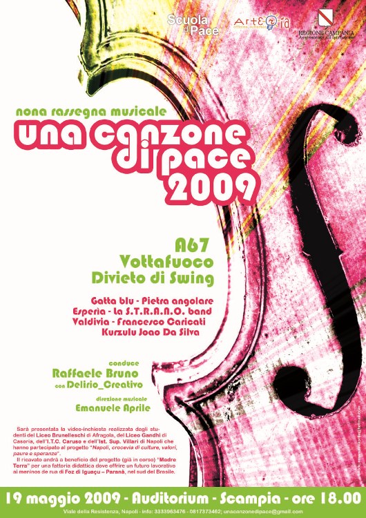 una canzone di pace 2009 – locandina